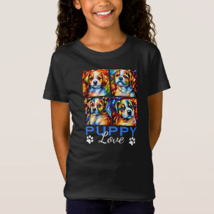 Stilvolle Niedliche Welpen T-Shirt