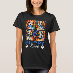 Stilvolle Niedliche Welpen T-Shirt