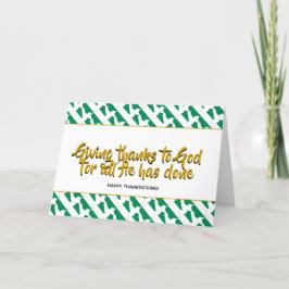 Stilvolle NIGERIA dank ERNTEDANK Feiertagskarte