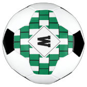 Stilvolle NIGERIA FLAG Monogram Soccer Ball (Gedreht)