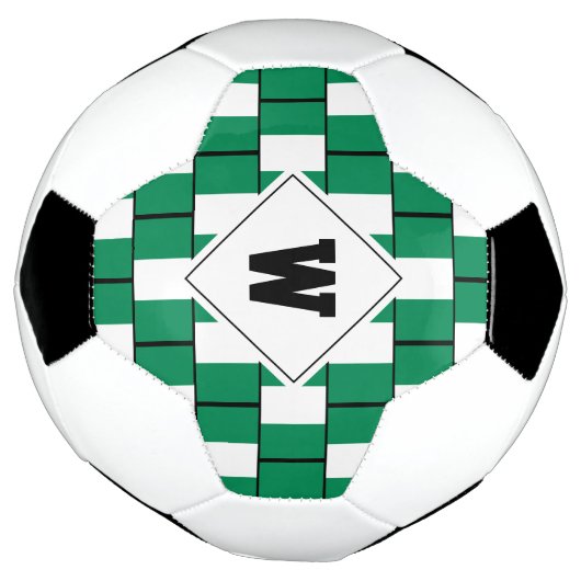 Stilvolle NIGERIA FLAG Monogram Soccer Ball (Gedreht)