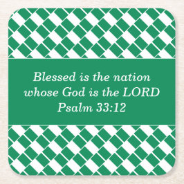 Stilvolle NIGERIA FLAG Rechteckiger Pappuntersetzer