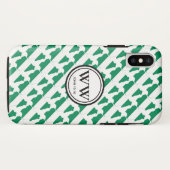 Stilvolle NIGERIA NAIJA Monogram Abundant Life Case-Mate iPhone Hülle (Rückseite (Horizontal))