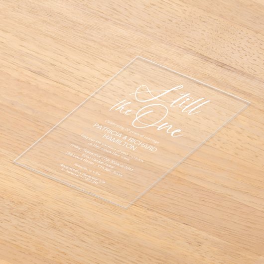 Stilvolle noch die einmalige Wetter-Erneuerung Acryleinladungen (Ablage )