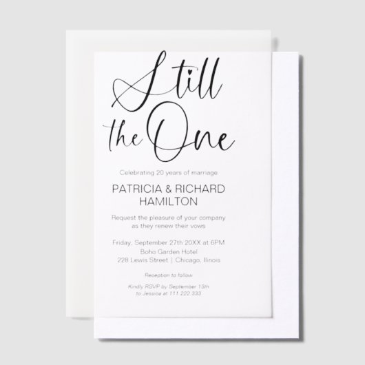 Stilvolle noch die einmalige Wetter-Erneuerung Pergament Einladungen (Versetzt)