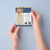 Stilvolle Notar Public Services Foto Navy Gold Flyer (Gruppe)