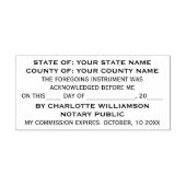 Stilvolle Notariatsbestätigung Permastempel (Design)