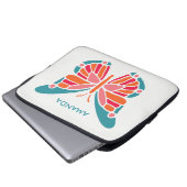 Stilvolle Notebook-Ärmel für den Butterfly-individ Laptopschutzhülle (Vorne Knopf)