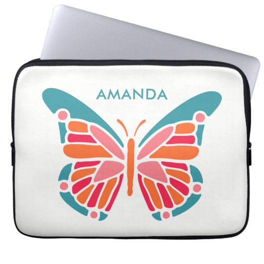 Stilvolle Notebook-Ärmel für den Butterfly-individ Laptopschutzhülle (Vorderseite)