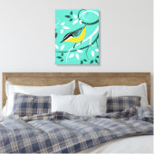 Stilvolle Nuthatch auf Baumzweig Leinwanddruck (Insitu (Schlafzimmer))