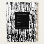 Stilvolle Office l Business Black and White Planne Planer (Rückseite)