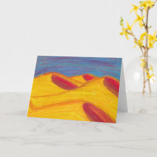 Stilvolle Öl Pastel Sand Dunes Karte