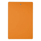 Stilvolle Orange Floral Liebe Exam Pad Mini Klemmbrett (Rückseite)