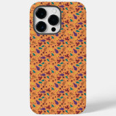Stilvolle Orange Leaf Pattern iPhone Case (Rückseite)