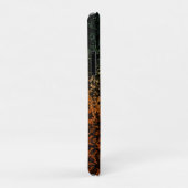 Stilvolle Orange- und Green Black Floral Monogram Case-Mate iPhone Hülle (Hinten/Rechts)