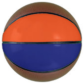 Stilvolle Orange und Navy Blue Custom Sports Basketball (Vorderseite)