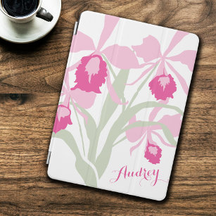 Stilvolle Orchidee Cattleya Pink Art Name ipad Abd iPad Air Hülle