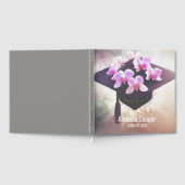 Stilvolle Orchids Abschluss Foil Gästebuch (Voll)