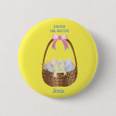 Stilvolle Osterbliss Button (Vorderseite)