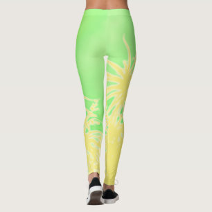Stilvolle Palmen Abstrakte Art Pastel Tropical Leggings