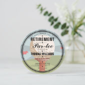 Stilvolle Party-Runde für Golf-Rentner Einladung (Stehend Vorderseite)