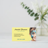 Stilvolle Party- und Blautafel Visitenkarte (Stehend Vorderseite)