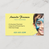 Stilvolle Party- und Blautafel Visitenkarte (Vorderseite)