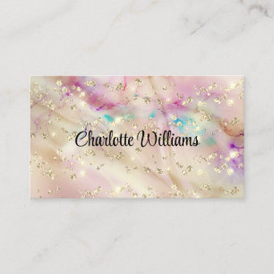 Stilvolle Pastel Alcohol Tinte Elegante Typografie Visitenkarte