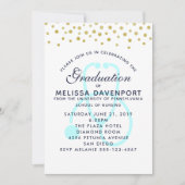 Stilvolle Pastel Blue Stethoscope Nursing Graduate Einladung (Vorderseite)