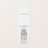 Stilvolle Pastel Hair Stylist Braid Hairstyle Blum Visitenkarten (Außenseite Aufgefaltet)