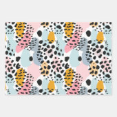 Stilvolle Pastel Leopard Spots Geschenkpapier Set (Vorderseite 2)