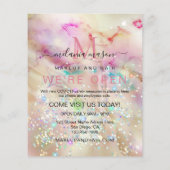 Stilvolle Pastel Marbled Alcohol Ink Eleganter Gli Flyer (Hinten)