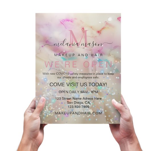 Stilvolle Pastel Marbled Alcohol Ink Eleganter Gli Flyer