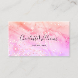 Stilvolle Pastel Marbled Alcohol Ink Eleganter Gli Visitenkarte