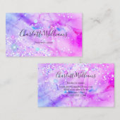 Stilvolle Pastel Marbled Alcohol Ink Eleganter Gli Visitenkarte (Vorne/Hinten)