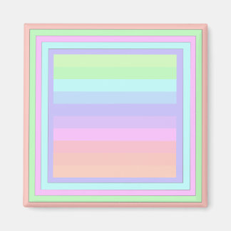 Stilvolle Pastel Power Square Magnet