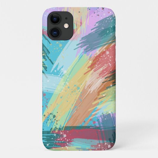 Stilvolle Pastelfarben Abstrakte Kunst Case-Mate iPhone Hülle (Rückseite)