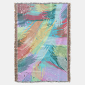 Stilvolle Pastelfarben Abstrakte Kunst Decke (Vorderseite Vertikal)