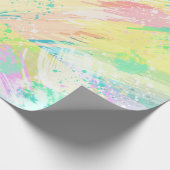Stilvolle Pastelfarben Abstrakte Kunst Geschenkpapier (Ecke)