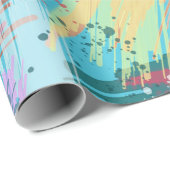Stilvolle Pastelfarben Abstrakte Kunst Geschenkpapier (Rolleneckpunkt)