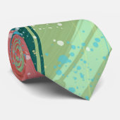 Stilvolle Pastelfarben Abstrakte Kunst Krawatte (Gerollt)