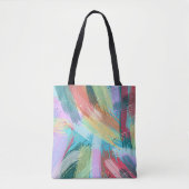 Stilvolle Pastelfarben Abstrakte Kunst Tasche (Vorderseite)