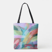 Stilvolle Pastelfarben Abstrakte Kunst Tasche (Rückseite)
