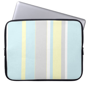 Stilvolle Pastellfarben Linien Laptop-Hülle Laptopschutzhülle
