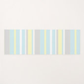 Stilvolle Pastellstreifen Positive Vibes Yoga Mat Yogamatte (Vorderseite (Horizontal))