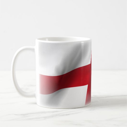 Stilvolle Patriotic St. George Flag Kaffeetasse (Links)