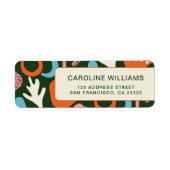 Stilvolle Pattern Abstrakte Muster Rücksendeadress (Vorne)