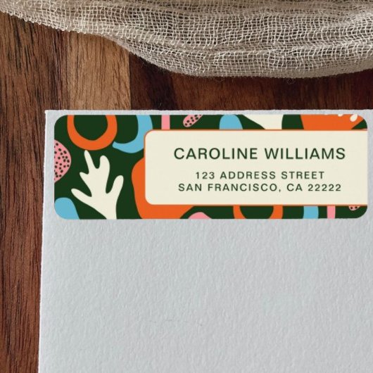 Stilvolle Pattern Abstrakte Muster Rücksendeadress