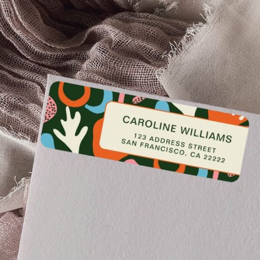 Stilvolle Pattern Abstrakte Muster Rücksendeadress