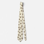Stilvolle Paw Print Pattern Neck Tie - Pet Lovers Krawatte (Vorderseite)